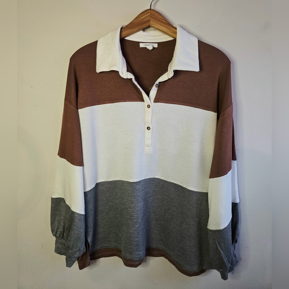 Maurices Rugby Colorblock Henley Tee - Picture 2 of 2
